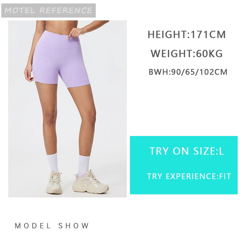 Gym shorts high waist