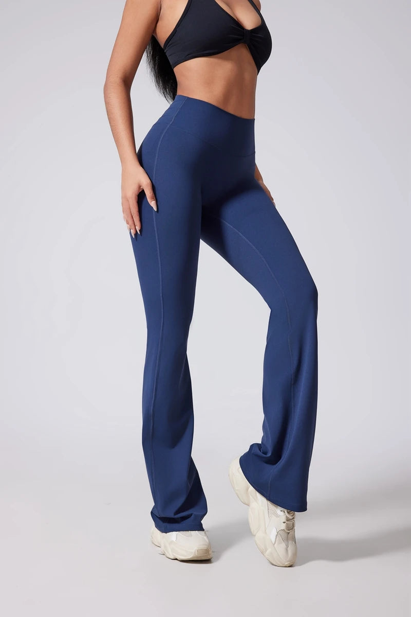 Hip lifting flared pants