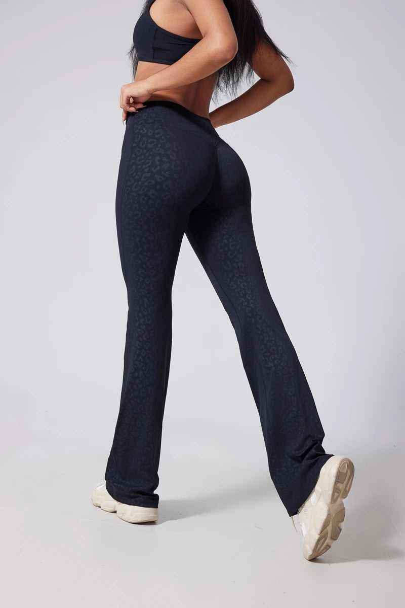 Hip lifting flared pants