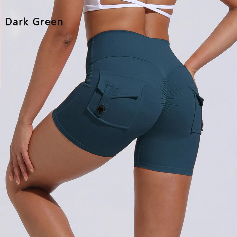 High waist pocket shorts
