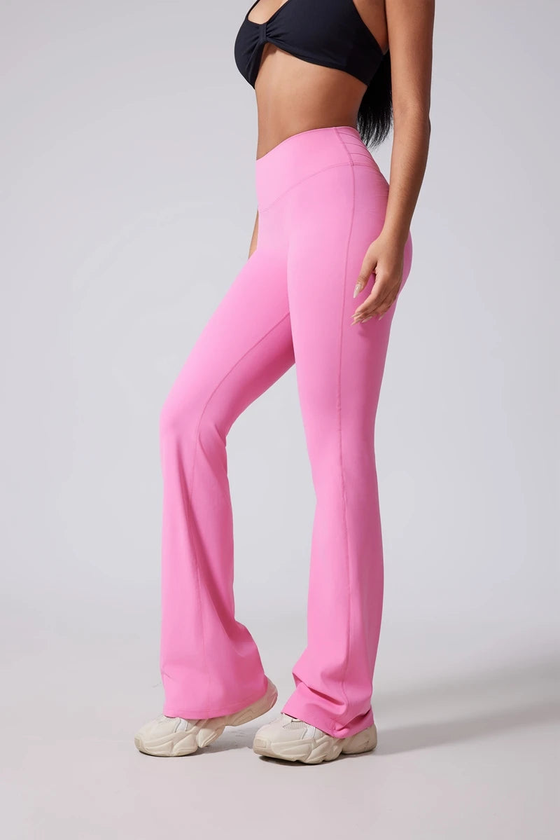 Hip lifting flared pants