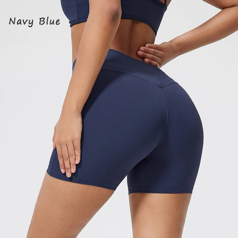 Gym shorts high waist