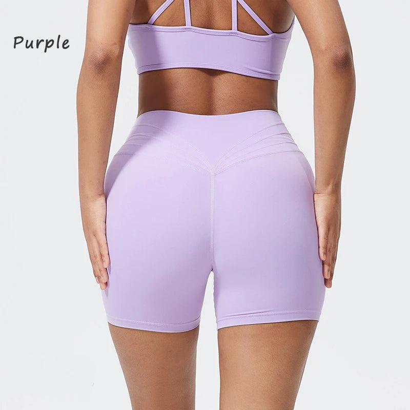 Gym shorts high waist