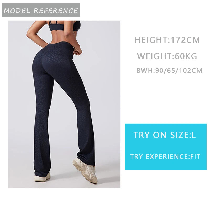 Hip lifting flared pants