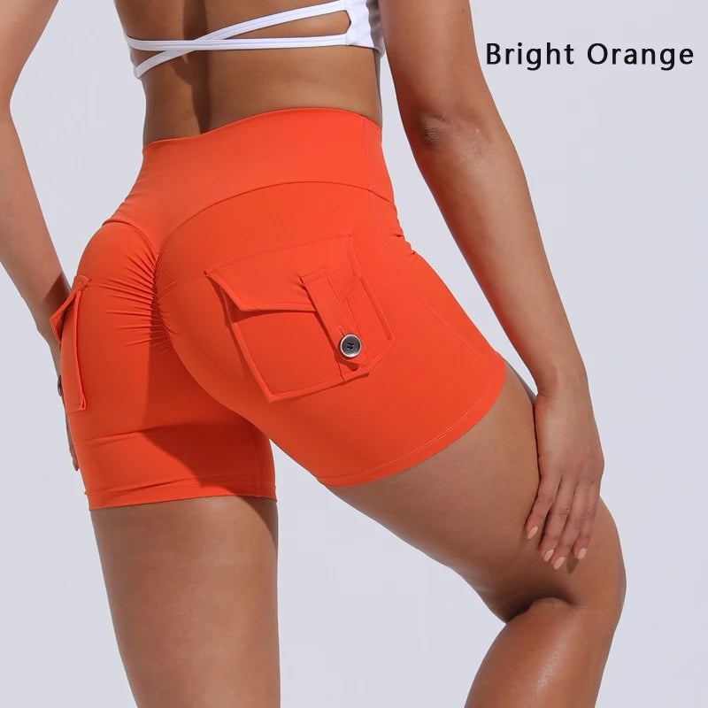 High waist pocket shorts