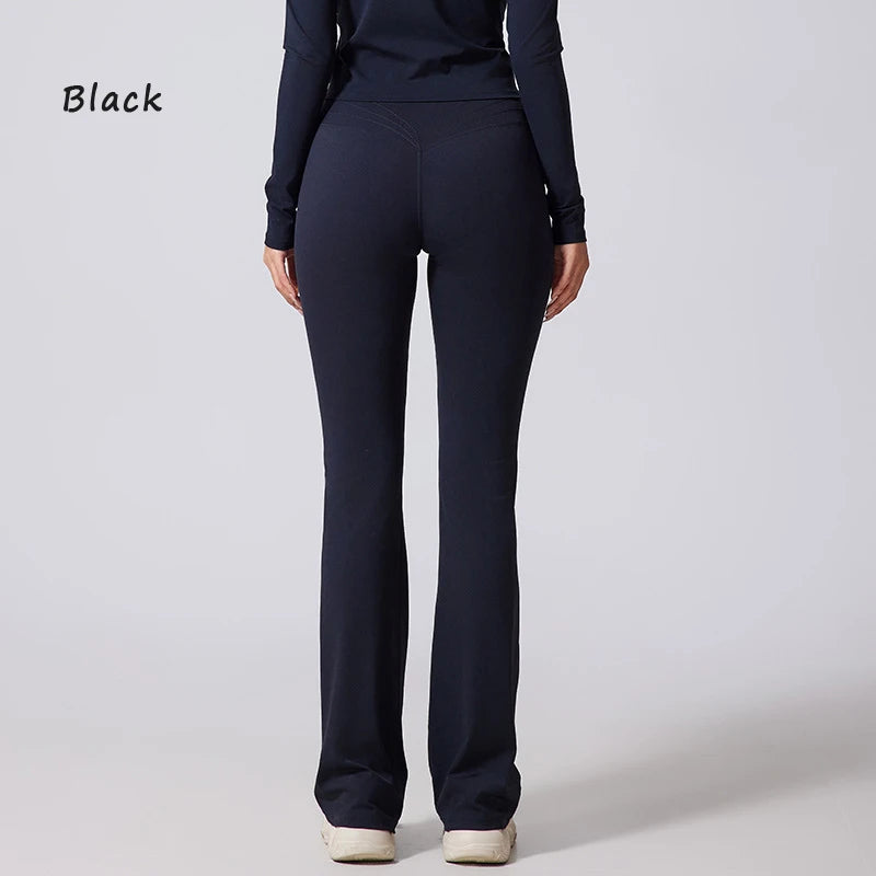 Hip lifting flared pants