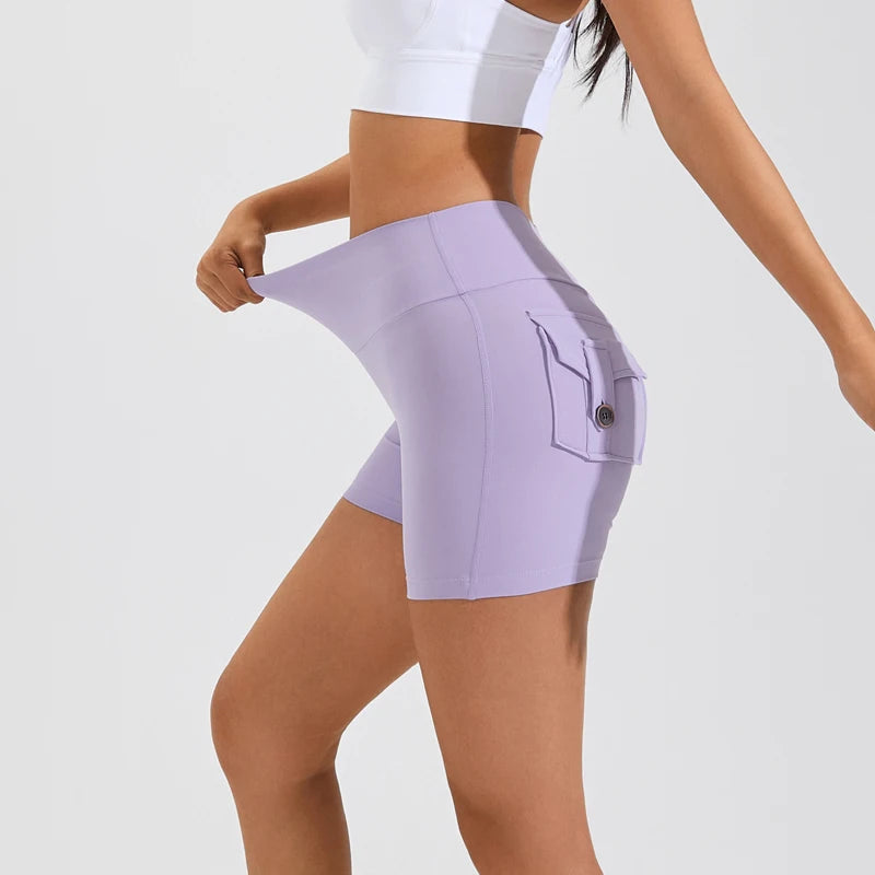 High waist pocket shorts