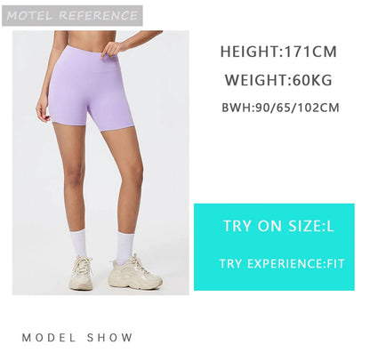 Gym shorts high waist