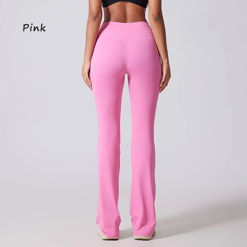 Hip lifting flared pants