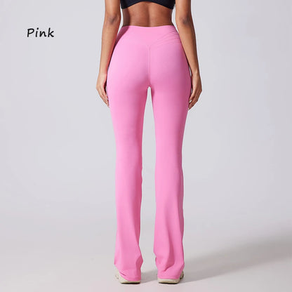 Hip lifting flared pants
