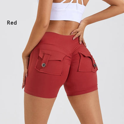 High waist pocket shorts
